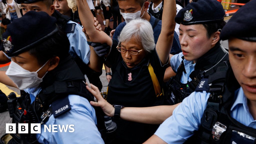Tiananmen Square: Hong Kong police detain activists on anniversary of massacre
