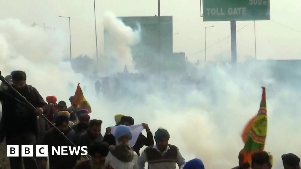 Farmers' protests: Indian police fire tear gas at protesters