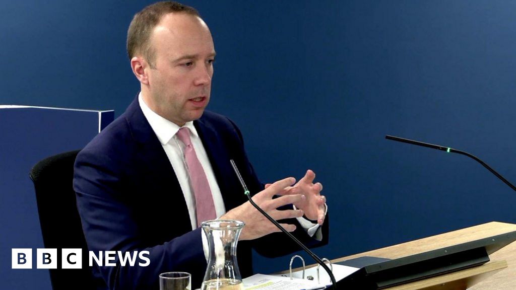 Hancock at Covid inquiry: Cummings caused toxic culture