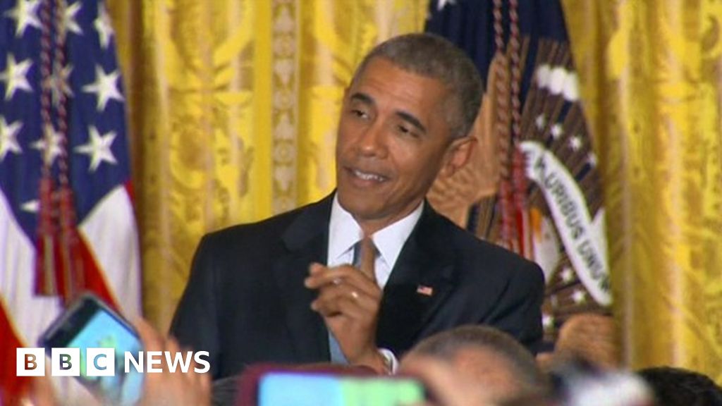 Obama Heckled At Lgbt White House Reception Bbc News