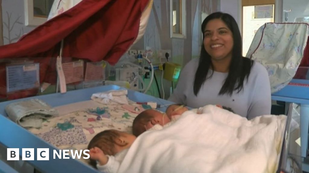 Kent baby unit receives triplet and twin cots from charity BBC News