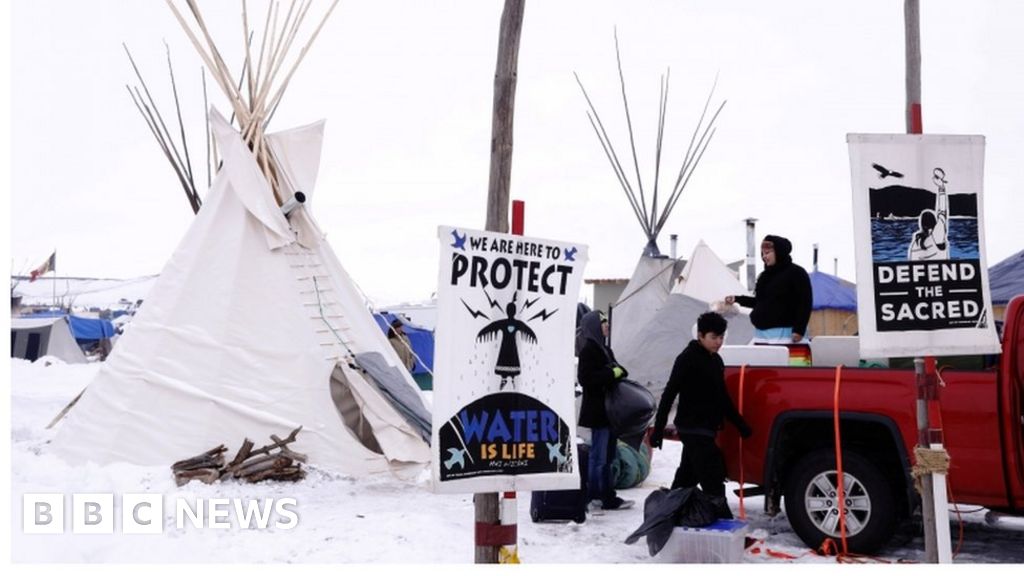 The fight for North Dakota's 'sacred' land - BBC News