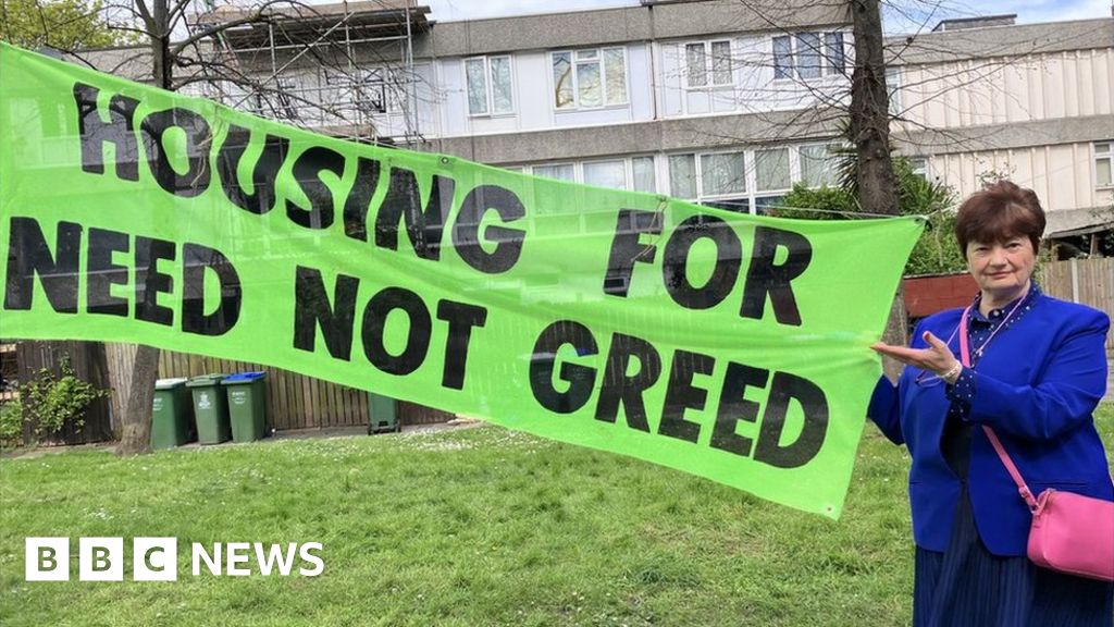 Image for article: Residents hold sit-in to save homes from demolition Image
