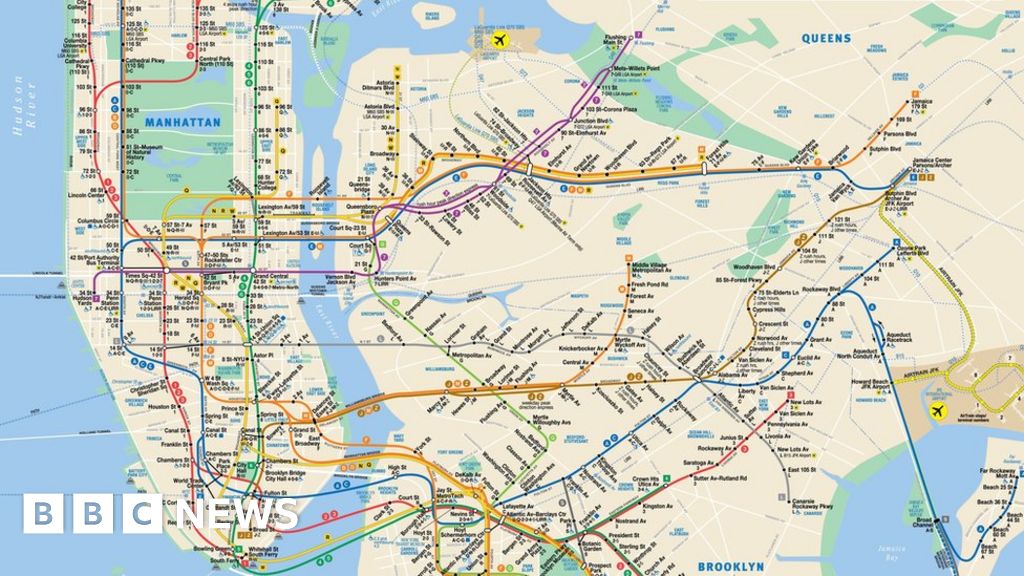 new york ny subway map Creator Of New York City Subway Map Michael Hertz Dies Bbc News new york ny subway map