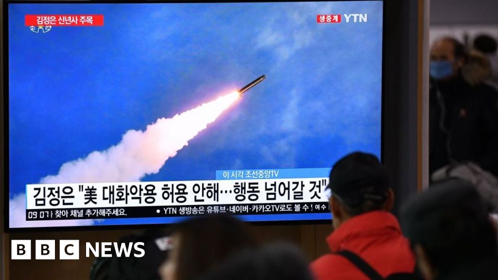 North Korea Fires Two Missiles In First Test Of The Year Bbc News