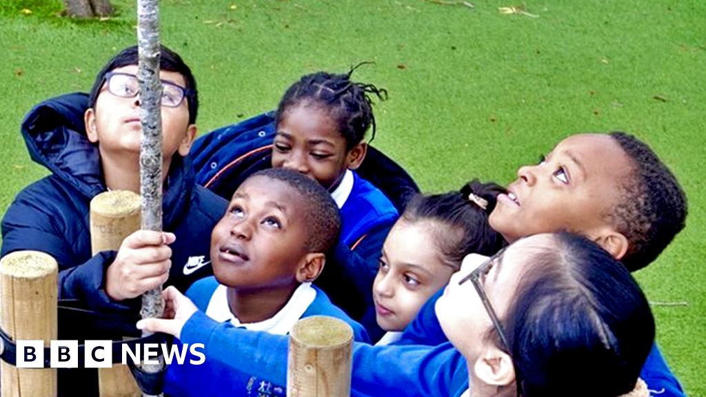The school planting trees to boost pupils' health