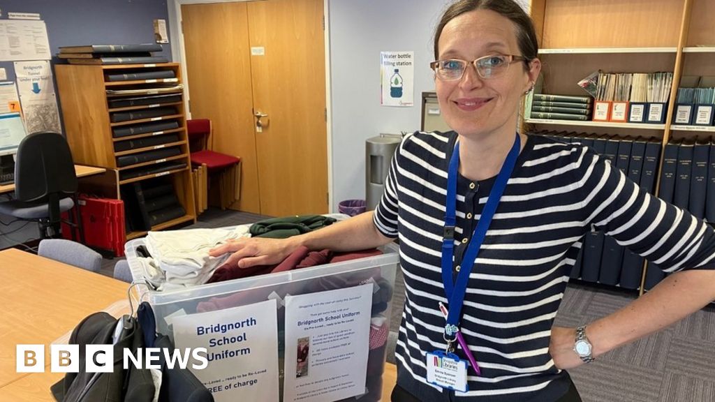 Bridgnorth Library launches free school uniform bank BBC News