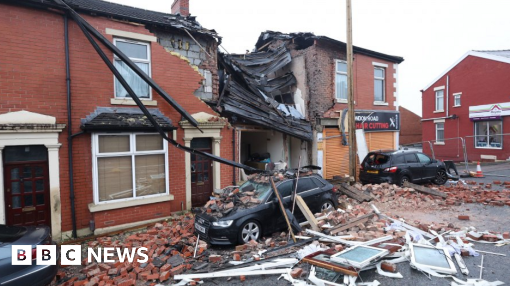 Blackburn explosion: Man pulled from rubble after blast destroys house