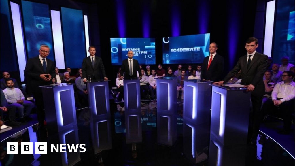 Tory leader hopefuls take part in TV debate