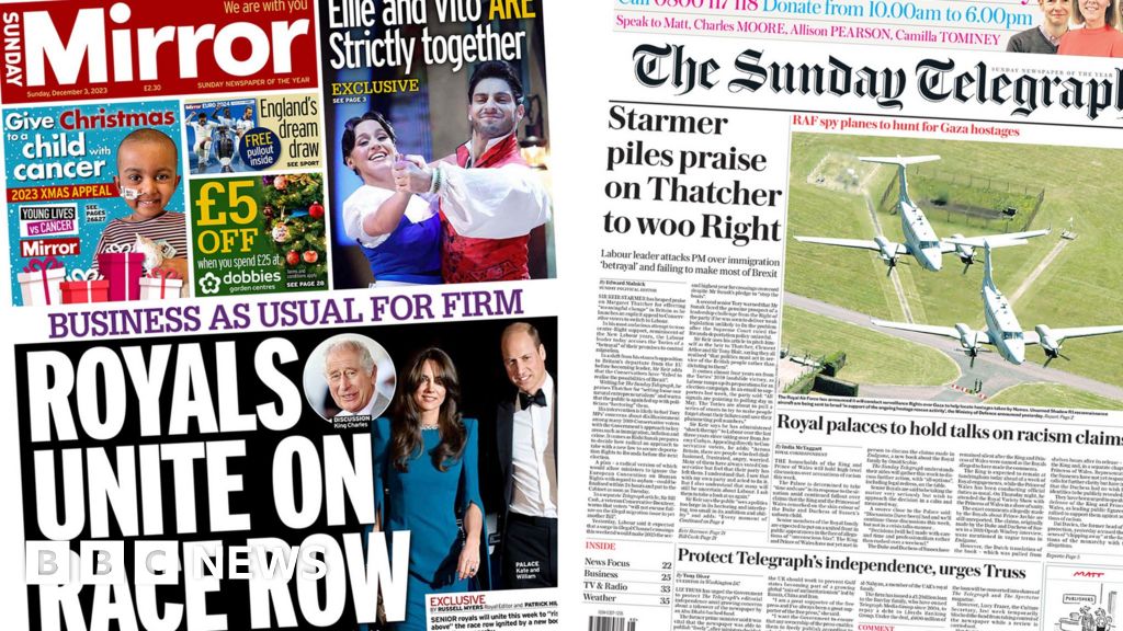 The Papers: 'Starmer praises Thatcher' and Royals unite