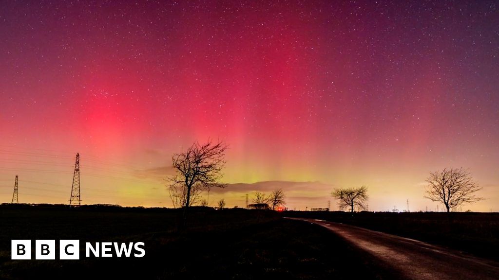 Aurora Borealis Over Nottinghamshire Captured In Timelapse Video Bbc News 8216