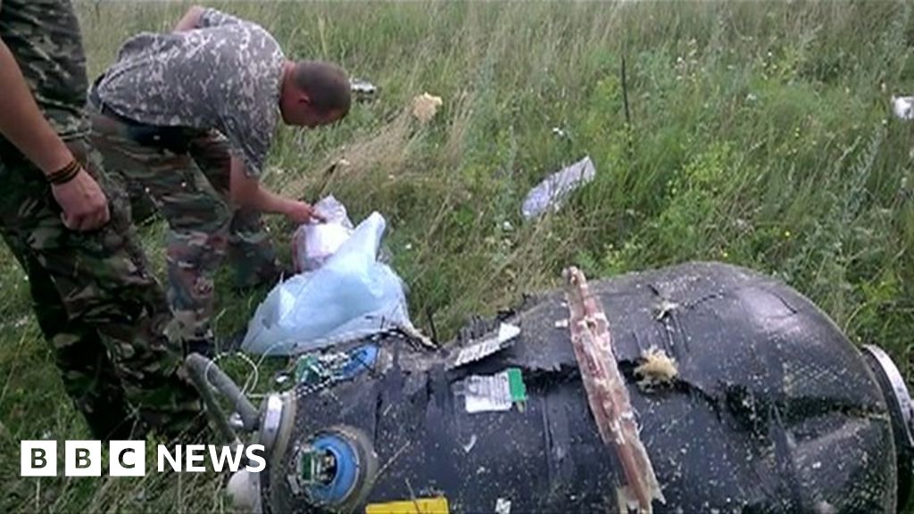 Mh17 Anniversary Aftermath Of Crash Filmed By Rebels Bbc News 