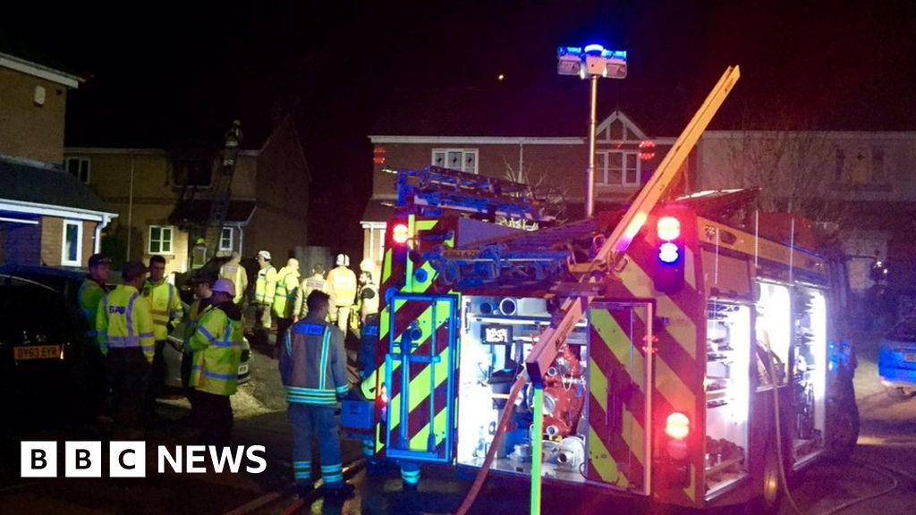 Caerphilly halogen heater fire kills dog and injures man - BBC News