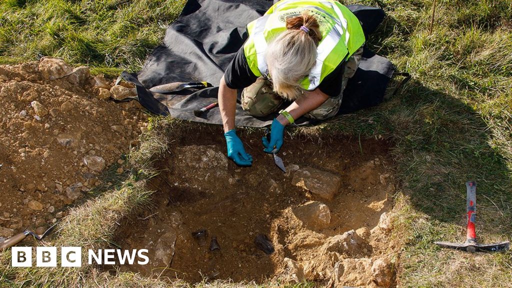 RAF Brize Norton dig unearths World War II artefacts