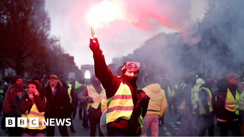 France Fuel Protests: Tear Gas And Water Cannon Fired By Police