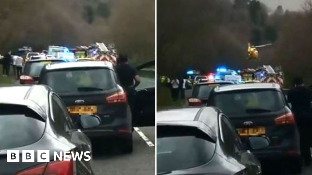 One seriously hurt in car and mini bus crash at Loch Lomond - BBC News