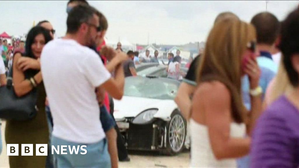 Malta crash UK Porsche driver among motor show injured BBC News