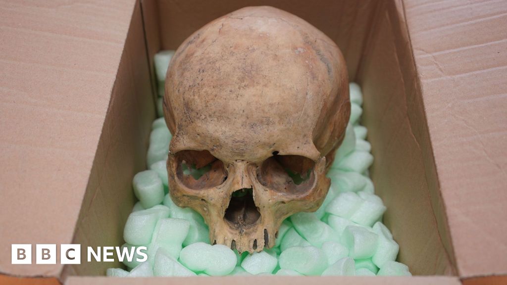 Sixty years after tourist stole skull from cathedral, he sends it back