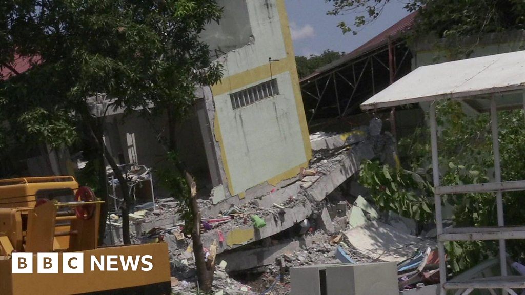 An earthquake hits the Philippines island of Luzon - BBC News