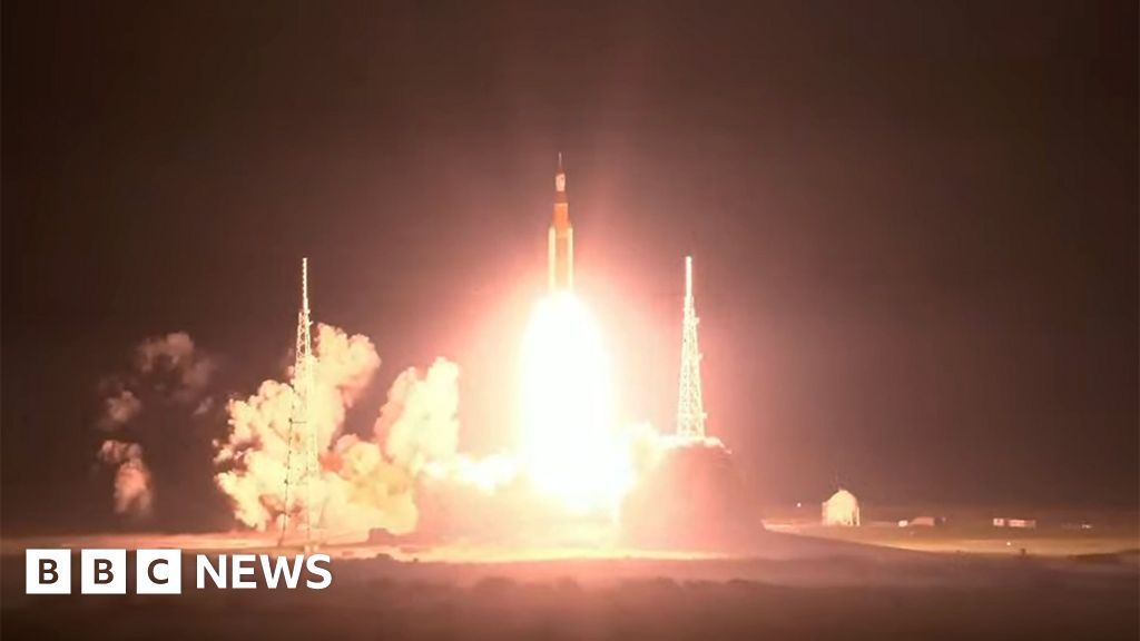 Nasa: Artemis Moon rocket lifts off Earth
