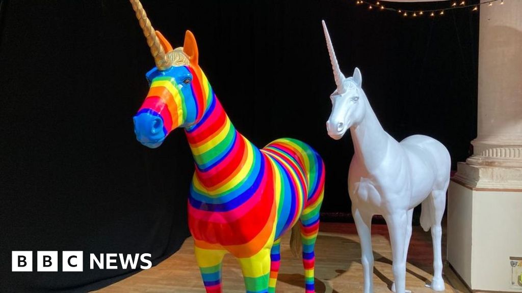 Painted unicorn for Bristol charity arts trail revealed