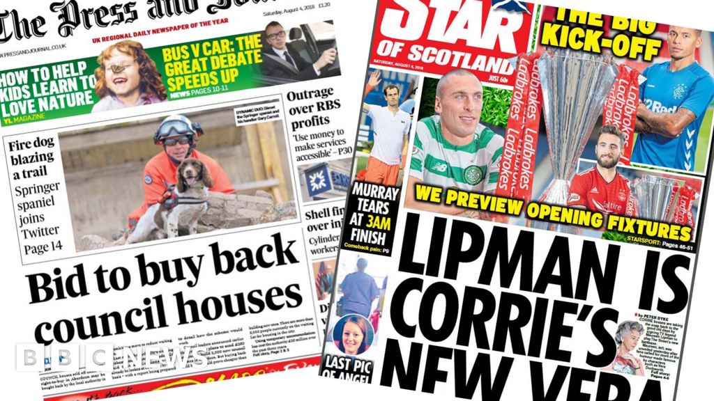 Scotland's papers Plan to buy back council homes