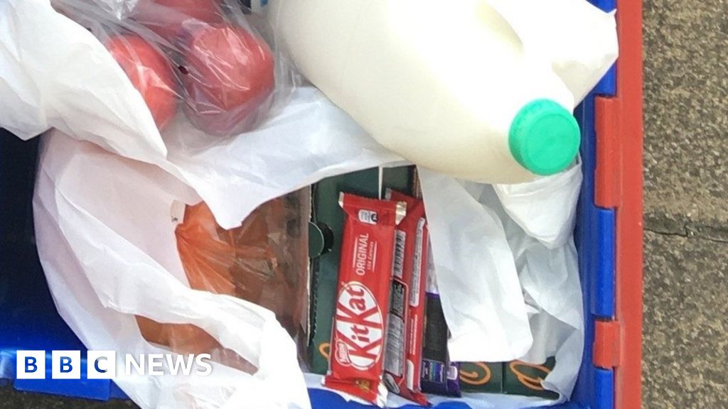 Coronavirus Teignbridge Council delivers food aid to elderly man