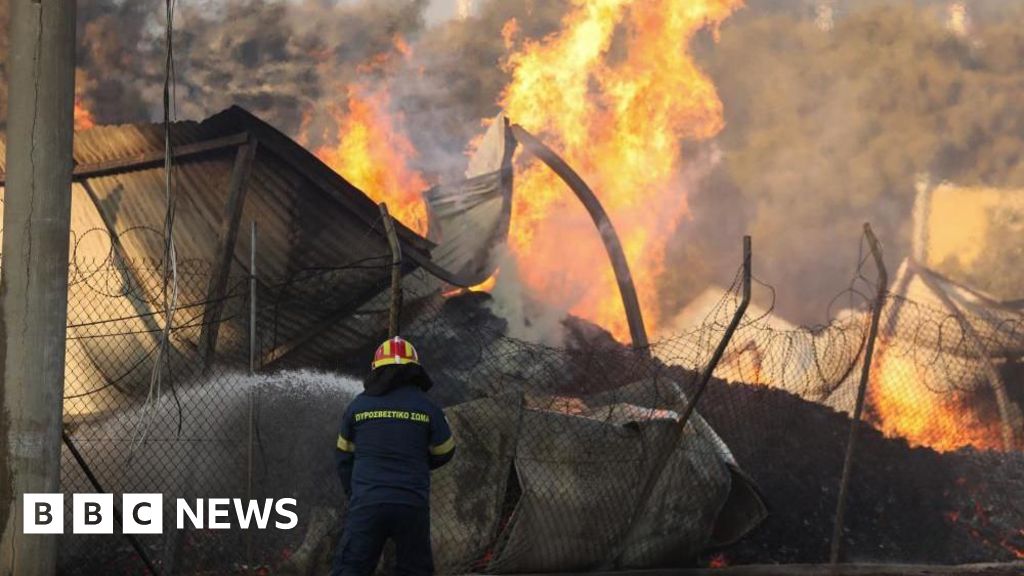 Greece fires: One dead as wildfires rage across Athens suburbs