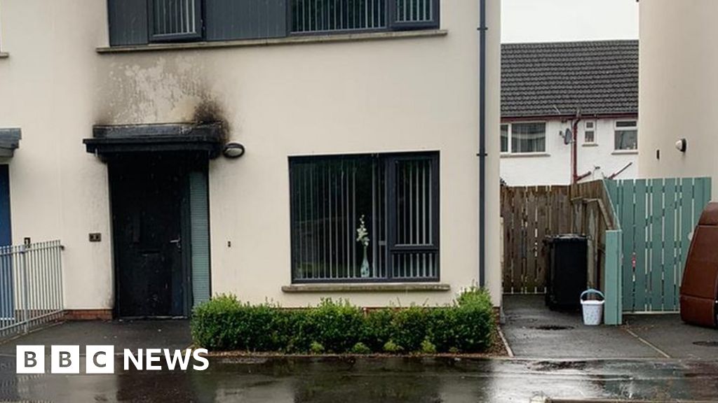 Antrim Front door of house set on fire in arson attack BBC News