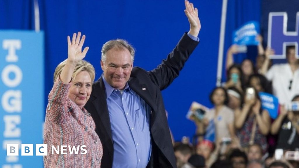Tim Kaine selected as Hillary Clinton running mate BBC News