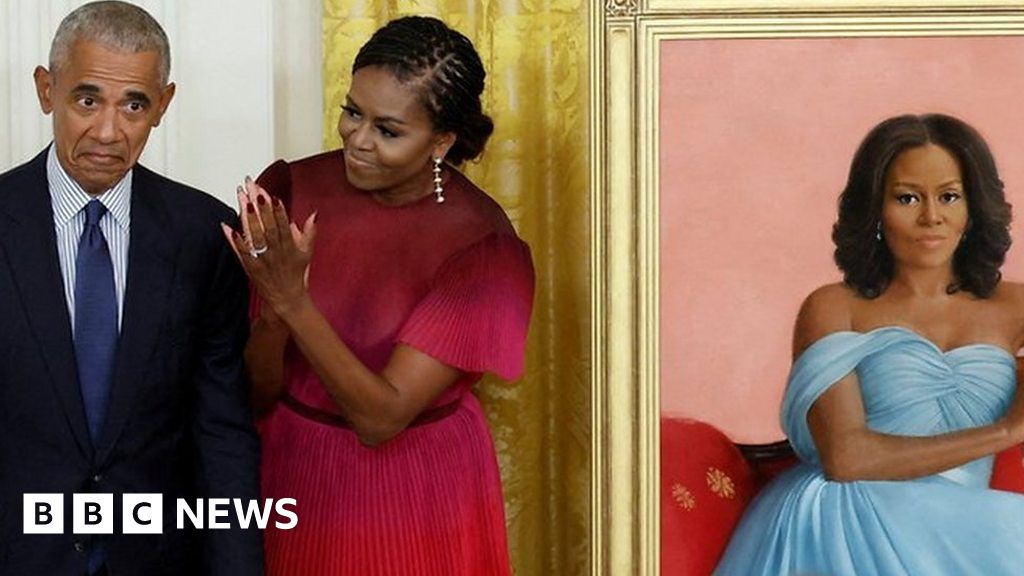 Barack And Michelle Obama Return To White House To Unveil Portraits ...