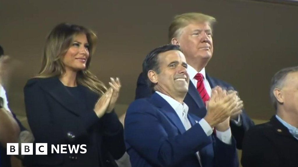 Trump Booed At Washington Dc Baseball Match Bbc News