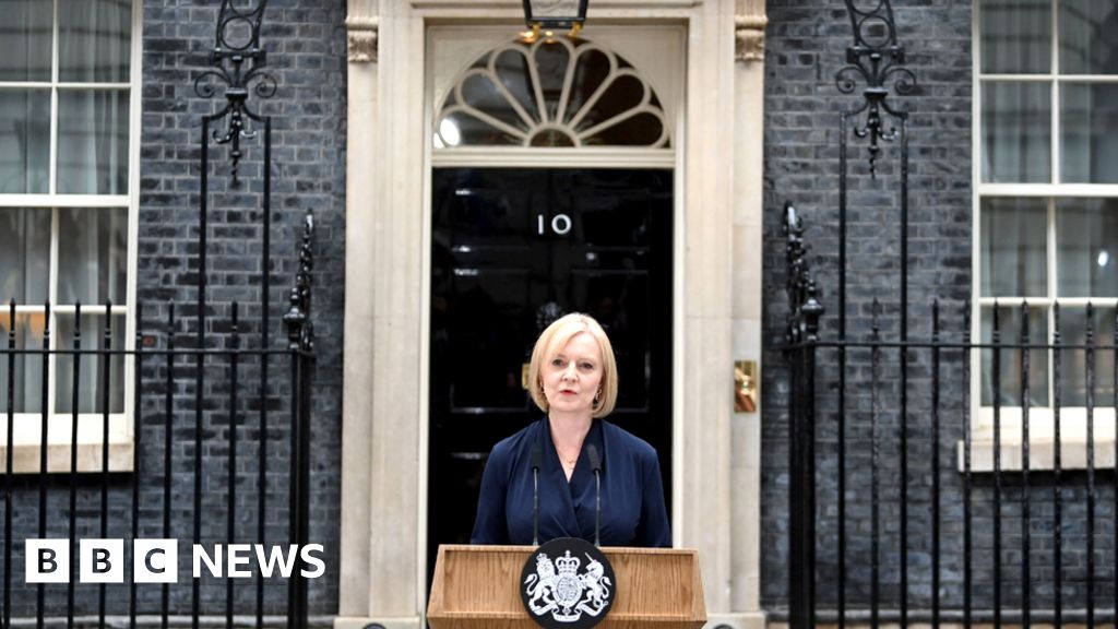 Watch Liz Truss step down as PM