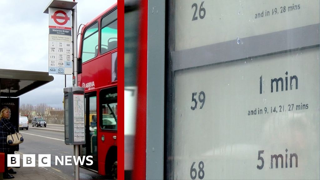 LONDON ヴィンテージ BUS STOP London ／ブラック トップス