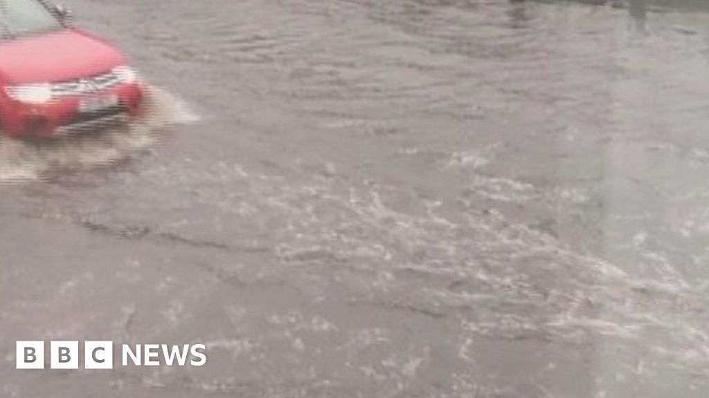 Flooding Shuts Roads In Parts Of West Yorkshire Bbc News 