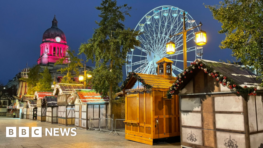 New Look Nottingham Christmas Market To Open Bbc News New Look Nottingham Christmas Market To Open Bbc News