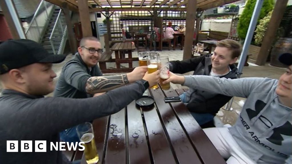 Coronavirus Beer gardens and hairdressers back customers BBC