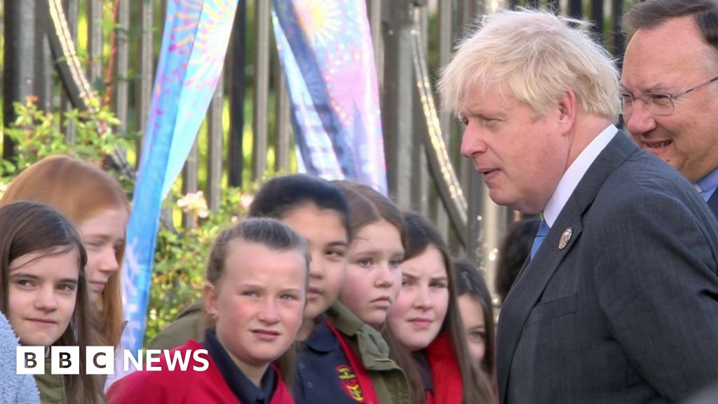 NI 100: Boris Johnson attends Armagh service to mark centenary
