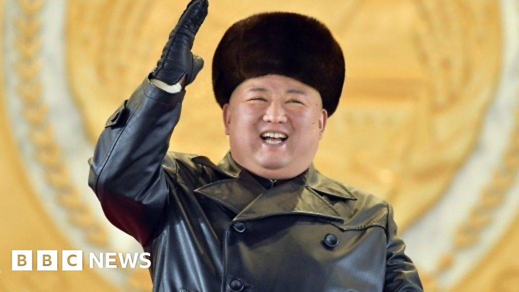 North Korea Kim Jong Un Oversees Huge Military Showcase Bbc News 