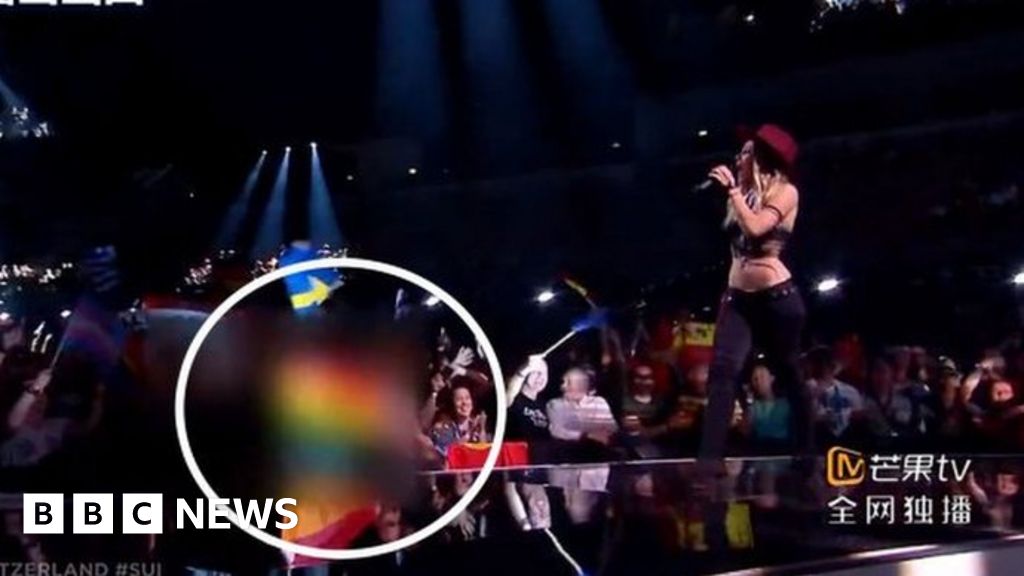 Chinese Broadcaster Censors Lgbt Symbols At Eurovision Bbc News 