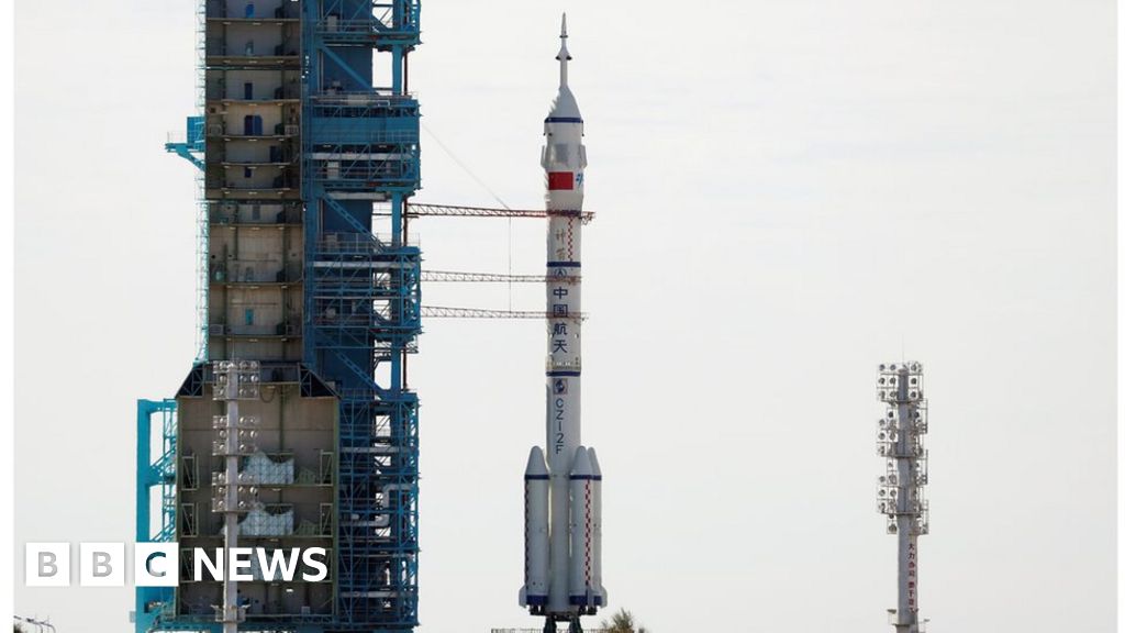 Shenzhou-12: China launches first crew to new space station