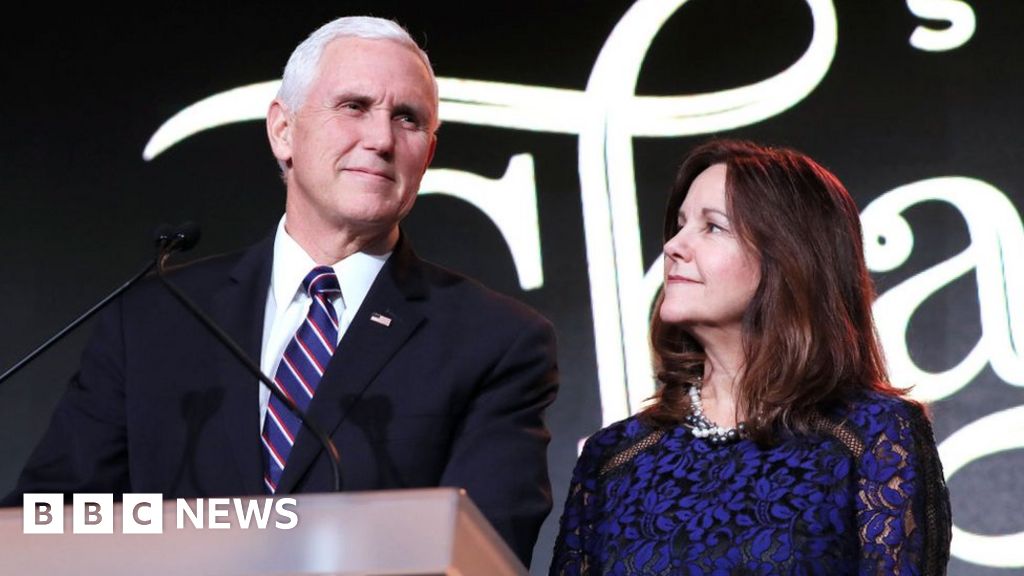 Pence Condemns Offensive Lgbt Criticism Of His Wifes Job Bbc News 