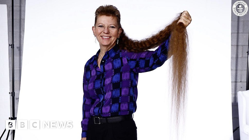 Woman sets record for world's longest mullet