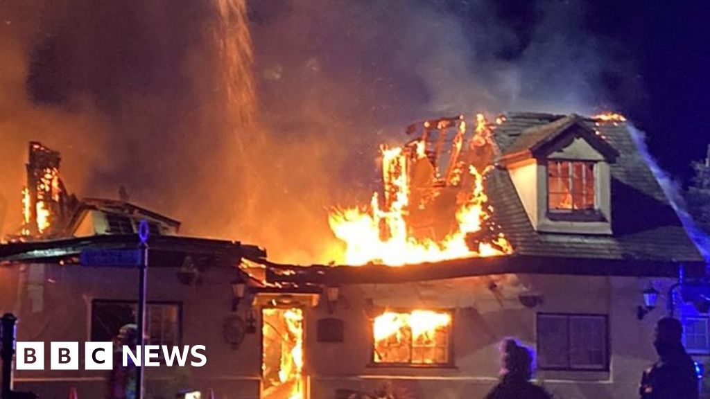 Pampisford: The Chequers pub destroyed in fire 