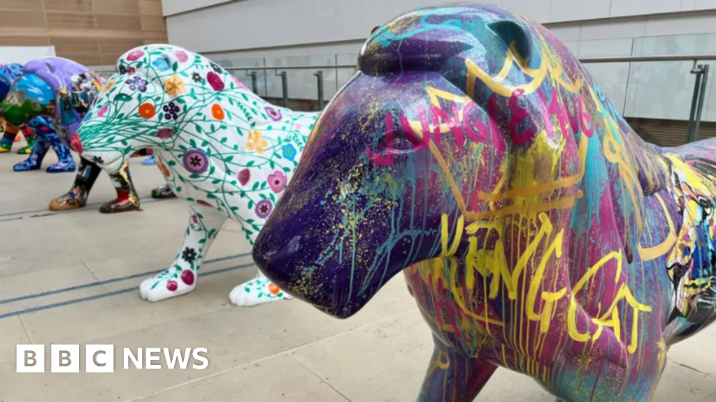 Lion sculptures raise £370k for new Cheltenham cancer centre