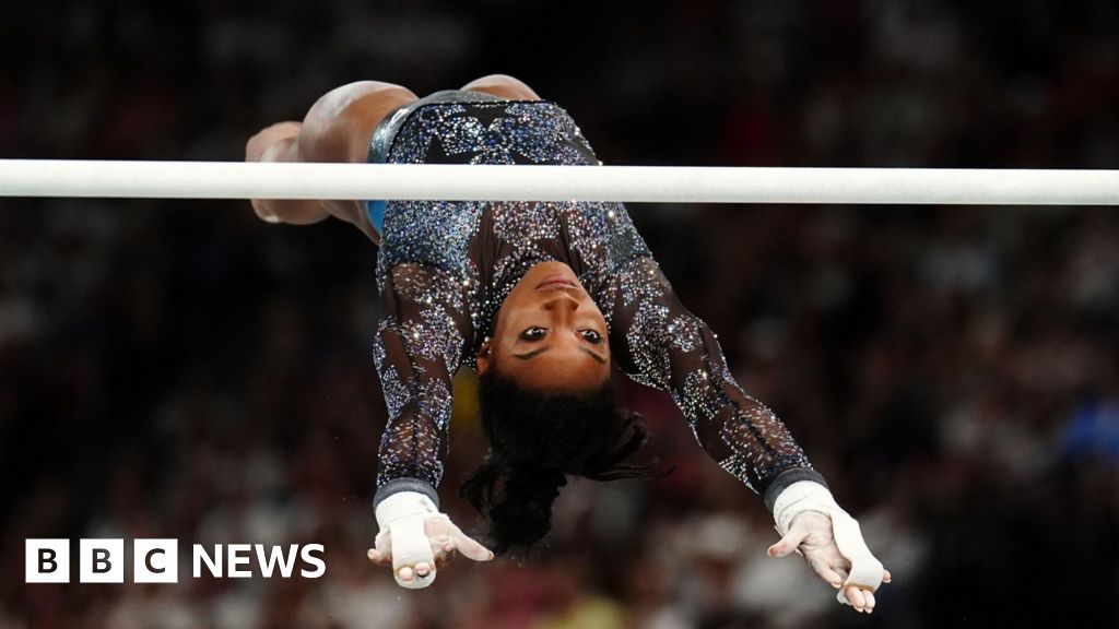 Simone Biles draws A-list celebrities at Paris Olympics