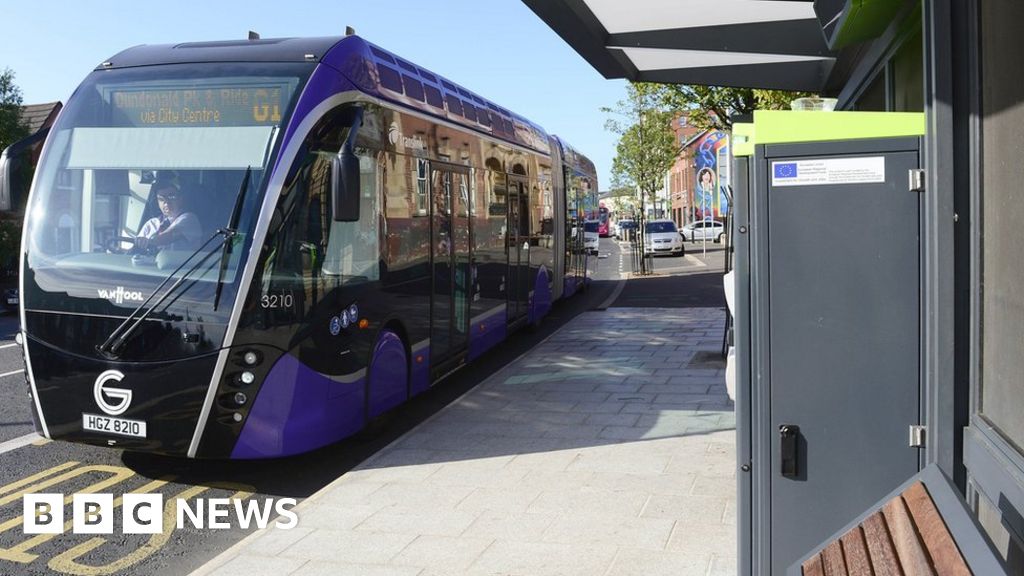 Glider buses attacked in west Belfast, leading to "visible police presence"