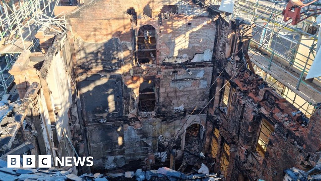 Roads around firehit Ayr hotel closed until January BBC News