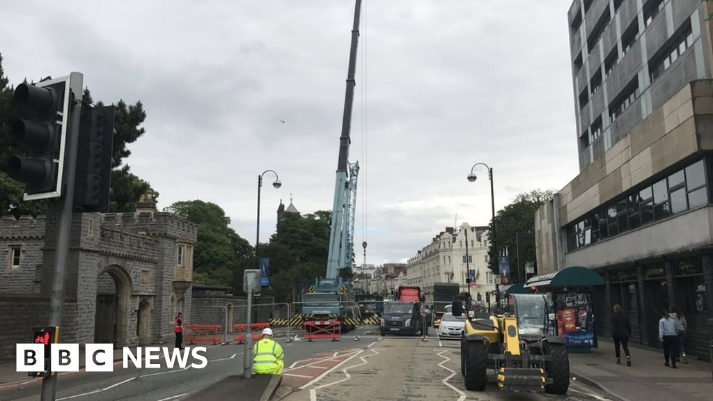 Champions League Cardiff road closure causes traffic jams BBC