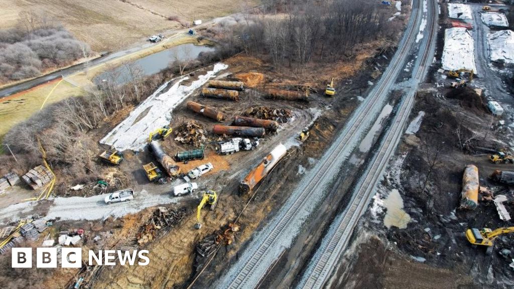 East Palestine train derailment: Toxic waste removal restarts in Ohio town